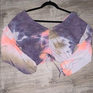 Fashionnova Ruched Tie Dye Top💜